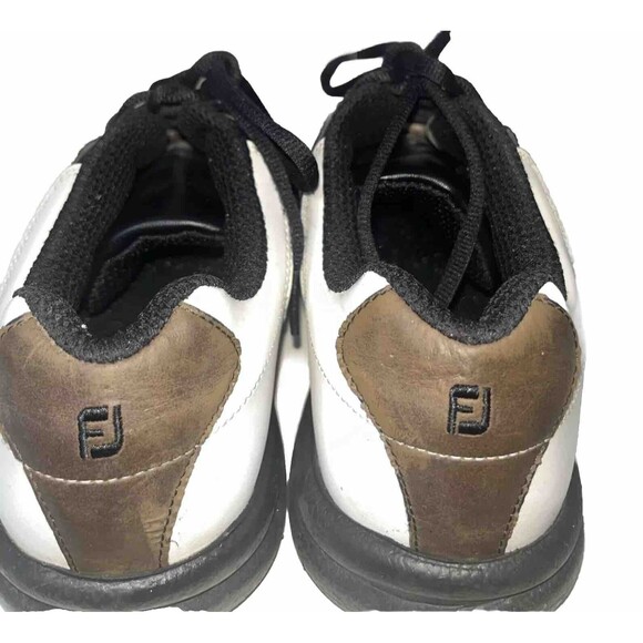 Foot Joy Saddle Golf Men’s Shoes Size 8.5 M Spike Sole Style# 45516 Lace Up